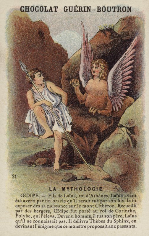 Oedipus and the Sphinx by French School