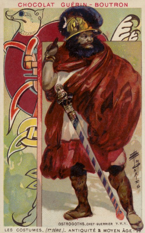 Ostrogoth Warrior Chieftain by French School