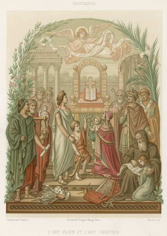 Pagan art and Christian art by French School