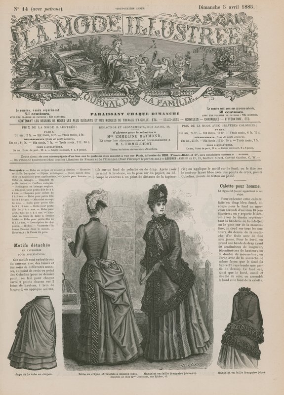 Page from La Mode Illustrée by French School