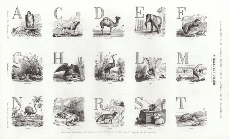 Page from Vignettes Typographiques by French School