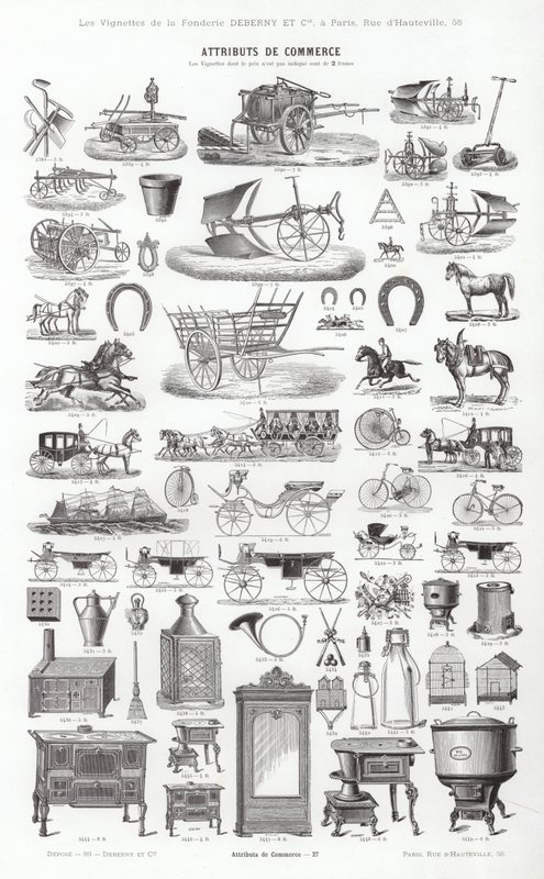 Page from Vignettes Typographiques by French School