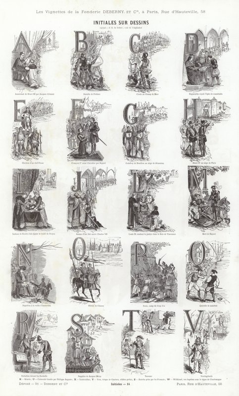 Page from Vignettes Typographiques by French School