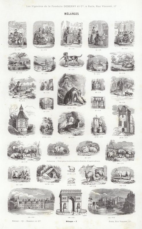 Page from Vignettes Typographiques by French School
