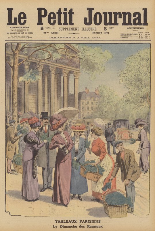 Palm Sunday in Paris by French School
