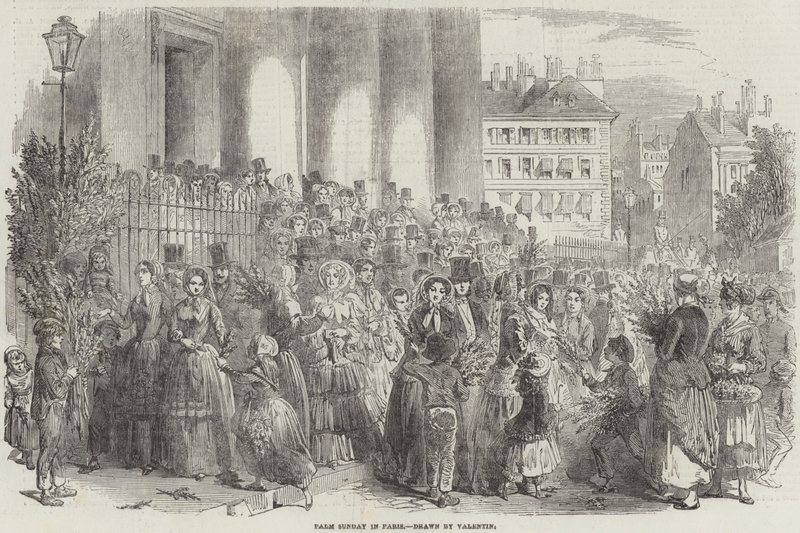 Palm Sunday in Paris by French School