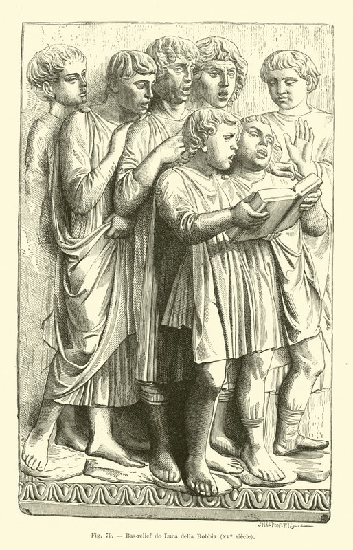 Panel of the Cantoria by French School