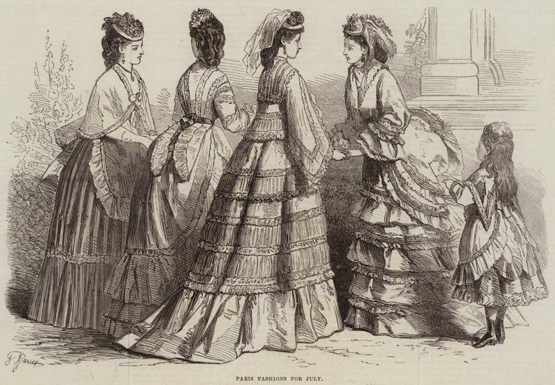 Paris Fashions for July by French School