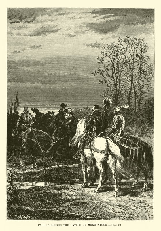 Parley Before the Battle of Moncontour by French School