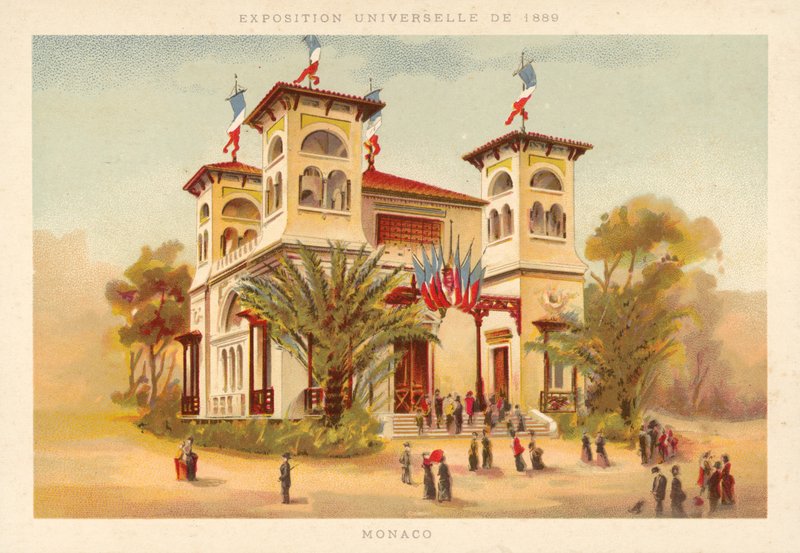 Pavilion of Monaco, Exposition Universelle 1889, Paris by French School
