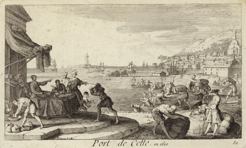 Port of Sete, France by French School