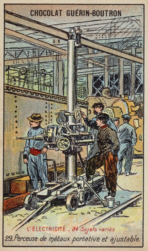 Portable and Adjustable Metal Drill by French School