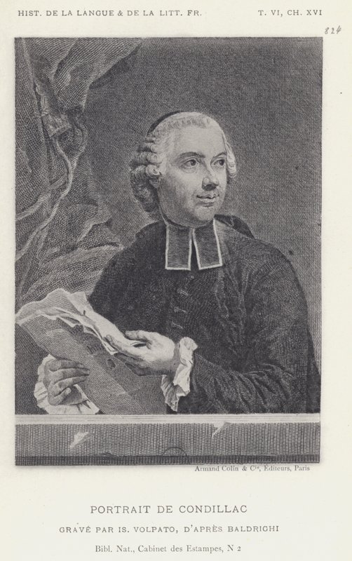 Portrait of Condillac by French School