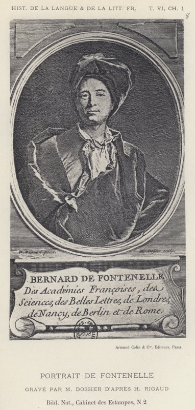 Portrait of Fontenelle by French School