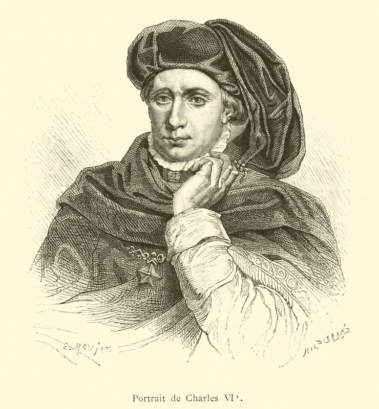 Portrait of Charles VI by French School