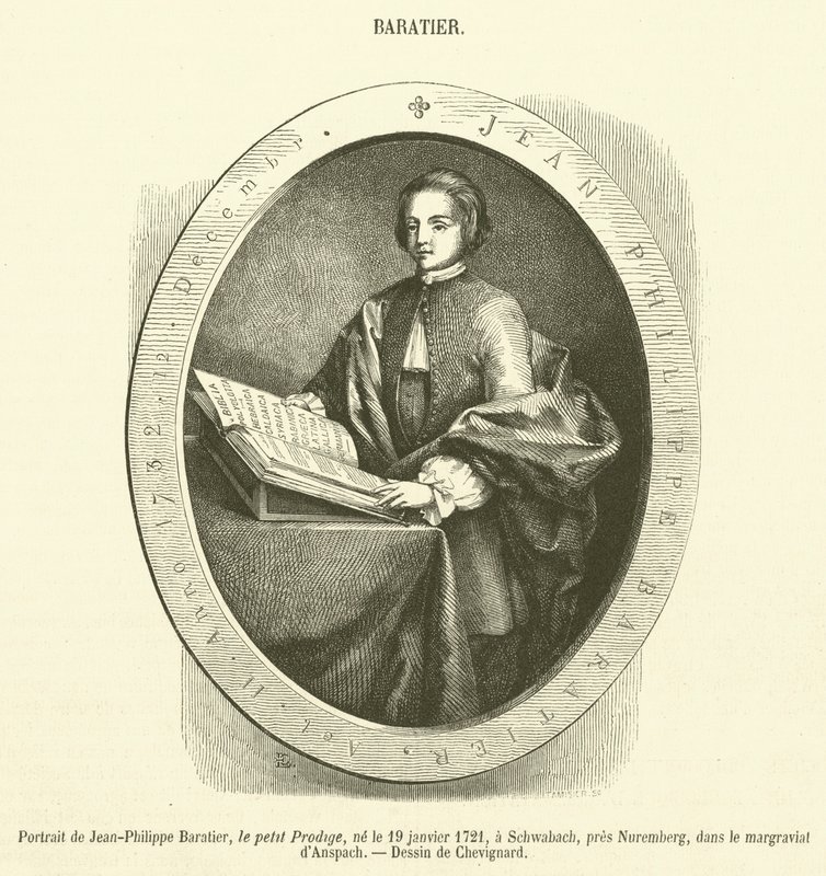 Portrait of Jean-Philippe Baratier (engraving) by French School