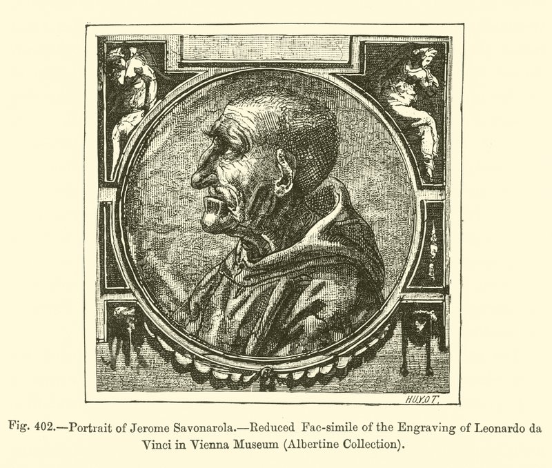 Portrait of Jerome Savonarola by French School