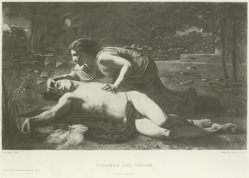 Pyramus and Thisbe by French School