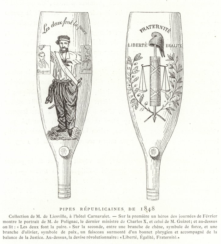 Republican Pipes, Revolution of 1848 by French School