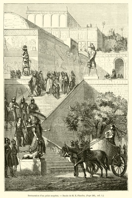 Restoration of an Assyrian Palace by French School