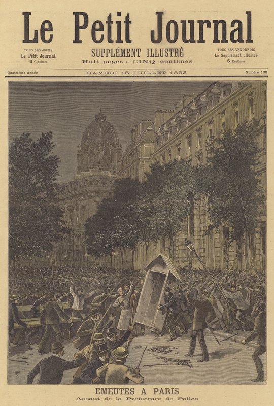 Riots in Paris by French School