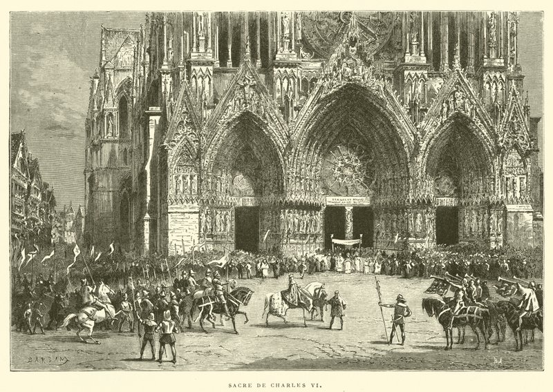 Coronation of Charles VI by French School
