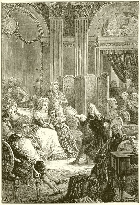 Salon of Madame Necker by French School