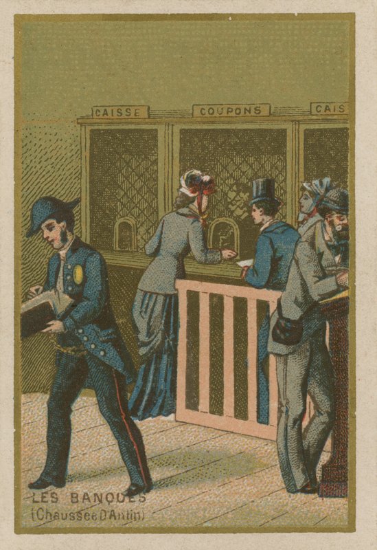 Scene in a Bank by French School