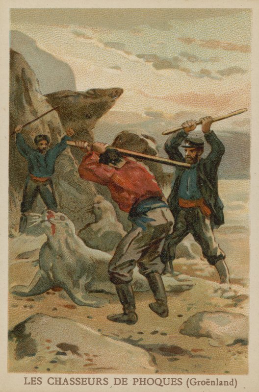 Seal Hunters (Greenland) by French School
