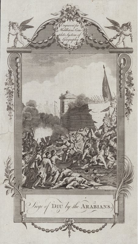 Siege of Diu by the Arabians by French School