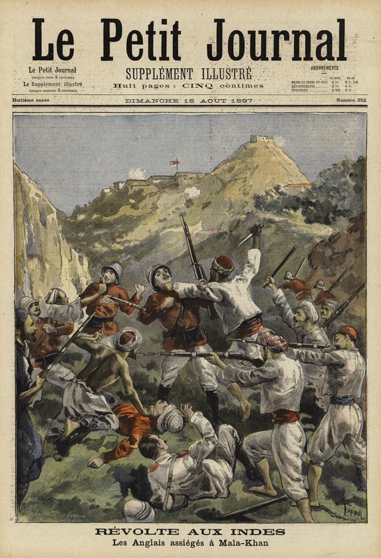 Siege of Malakand, India, 1897 by French School