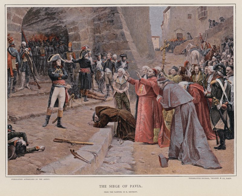 Siege of Pavia by French School