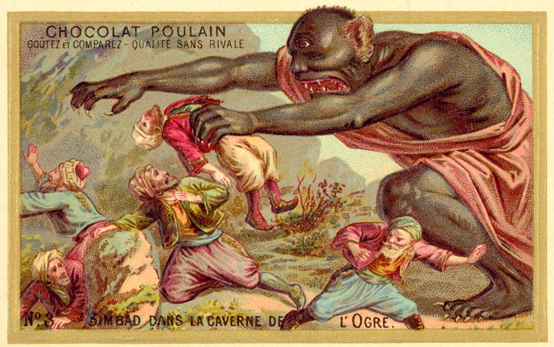 Sinbad in the cave of the ogre by French School
