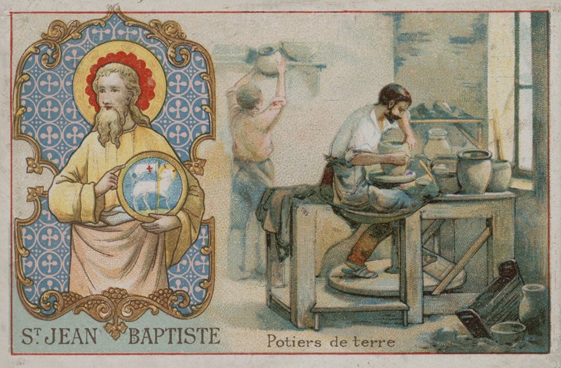 St John the Baptist and Potters by French School