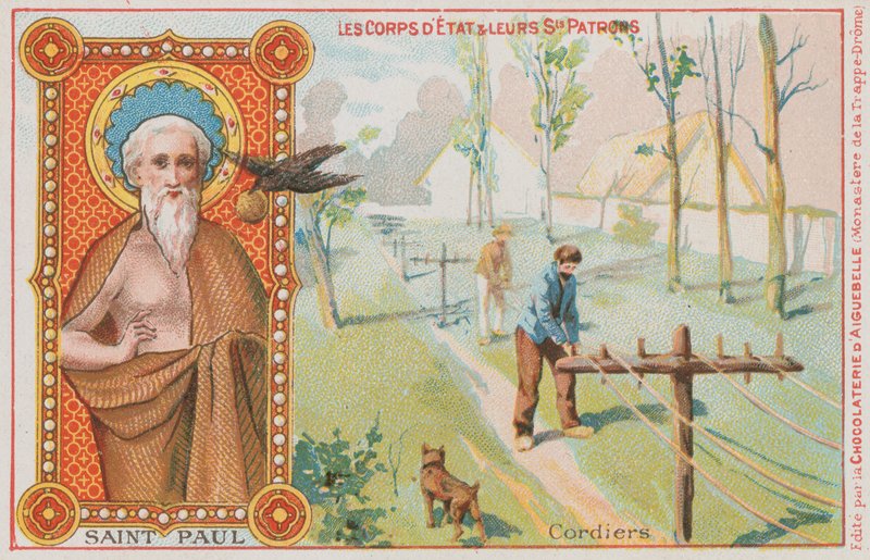 St Paul and Ropemakers by French School