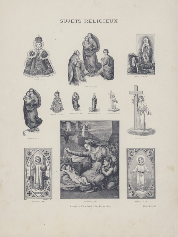 Religious Subjects (engraving) by French School