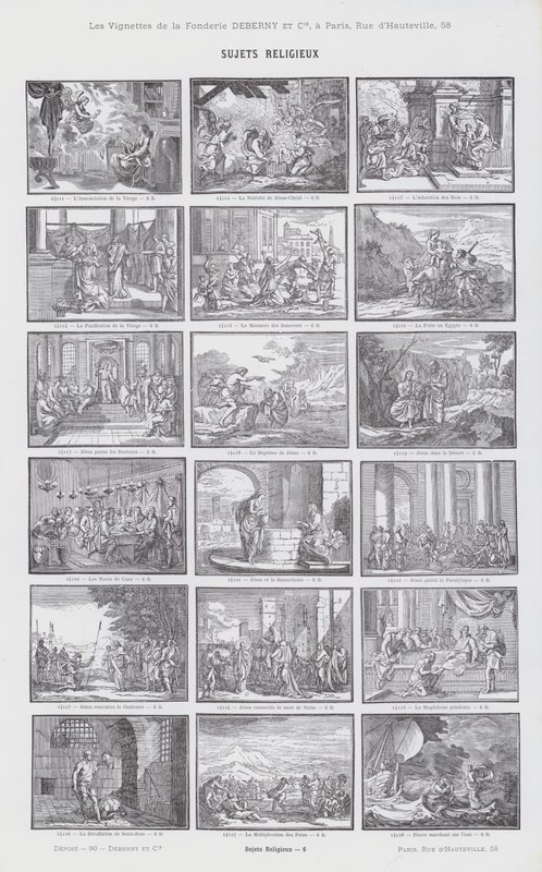 Religious Subjects (engraving) by French School