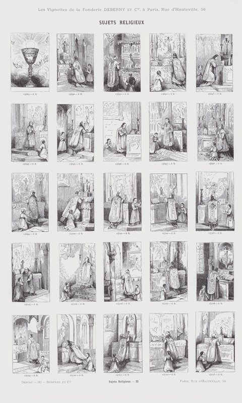 Religious Subjects (engraving) by French School