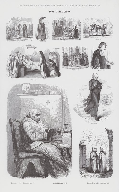 Religious Subjects (engraving) by French School
