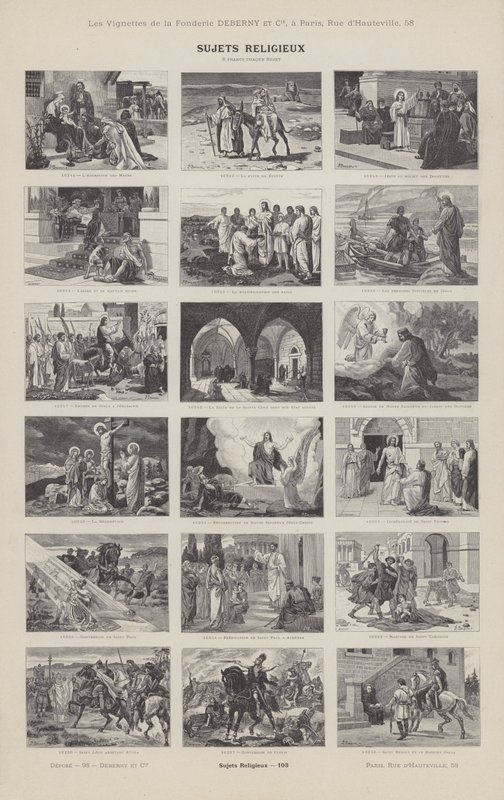 Religious Subjects (engraving) by French School