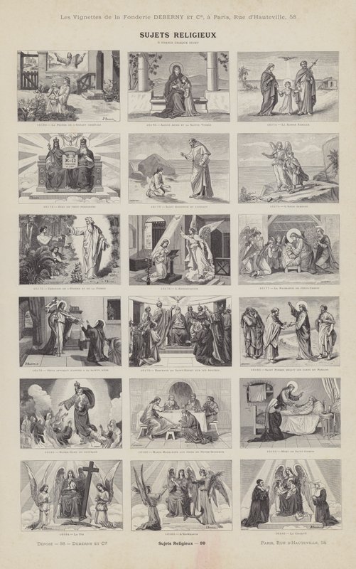 Religious Subjects (engraving) by French School