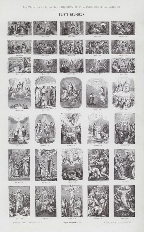 Religious Subjects (engraving) by French School