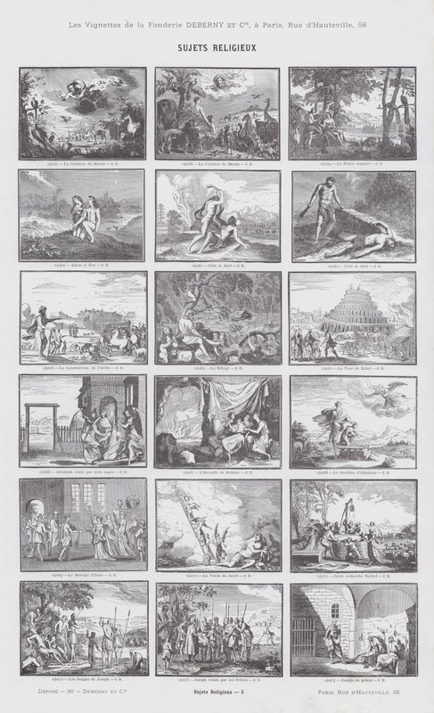 Religious Subjects (engraving) by French School