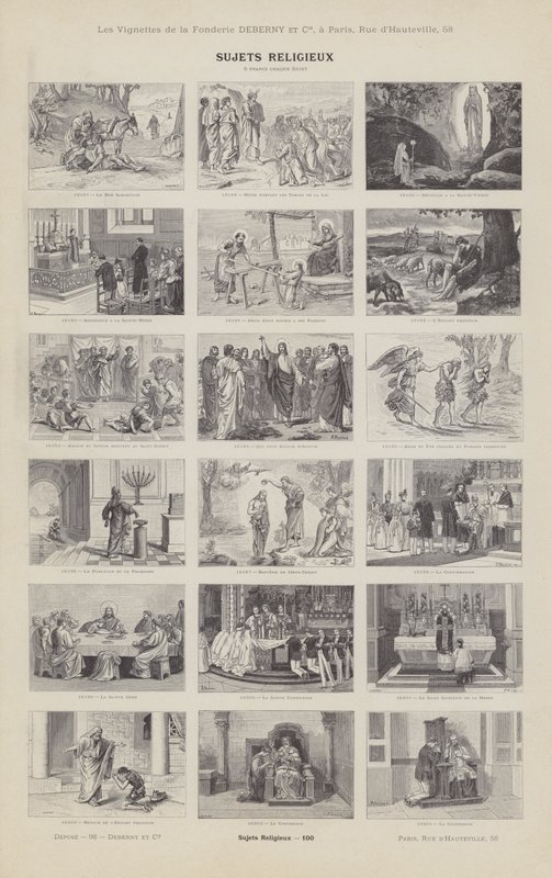 Religious Subjects by French School