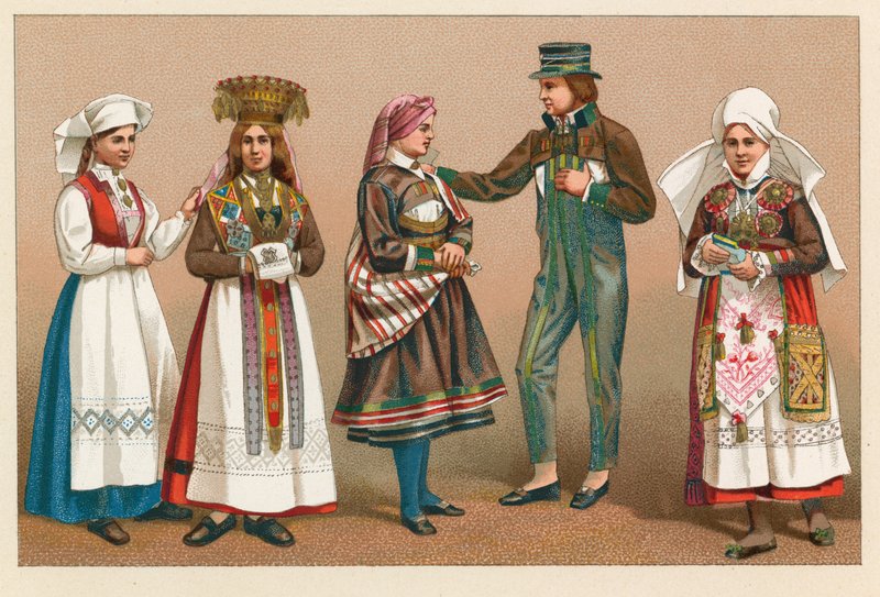Sweden and Norway Costume by French School