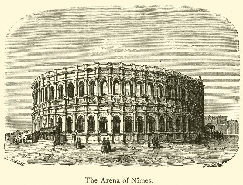The Arena of Nimes by French School