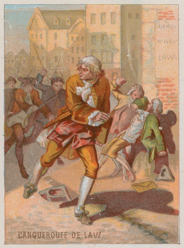 The Bankruptcy of John Law of Lauriston by French School