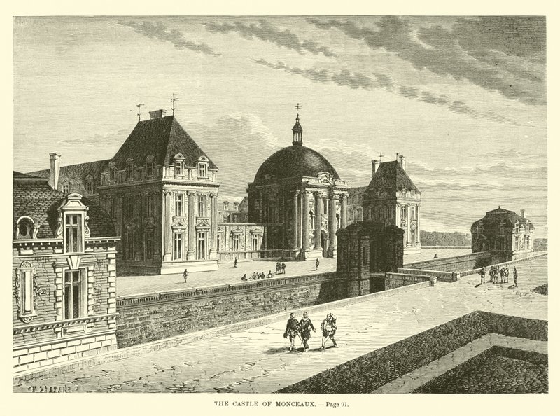 The Castle of Monceaux by French School