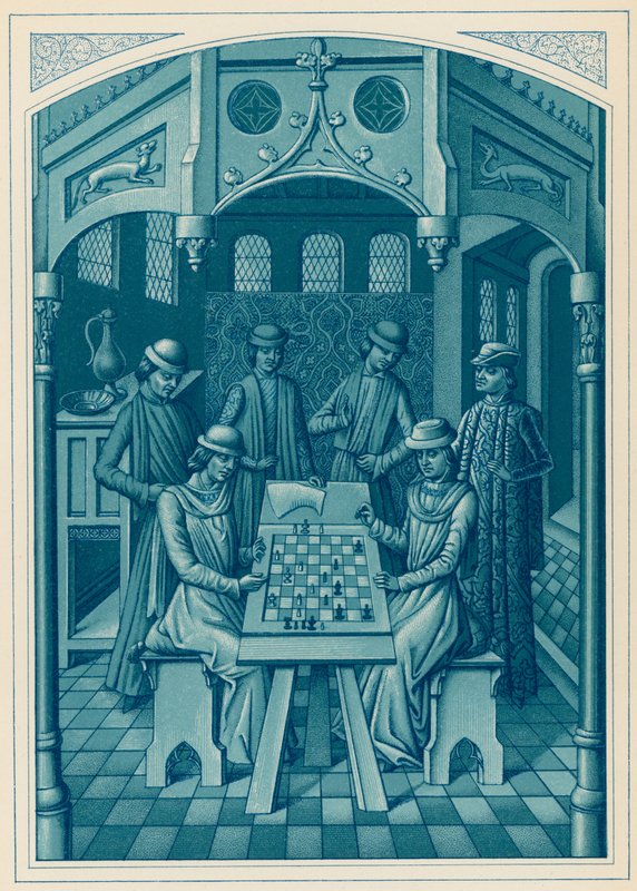 The Chess Players by French School