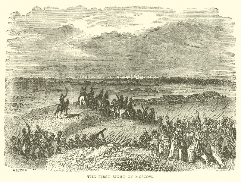 The First Sight of Moscow by French School